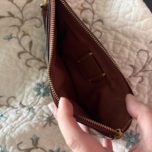 Coach Signature Wristlet in Brown - Picture 4 of 4
